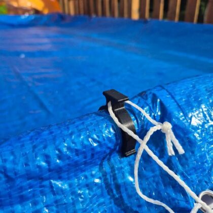 Fastening clip for pool cover/ Befestigungsclip für Pool Abdeckplane